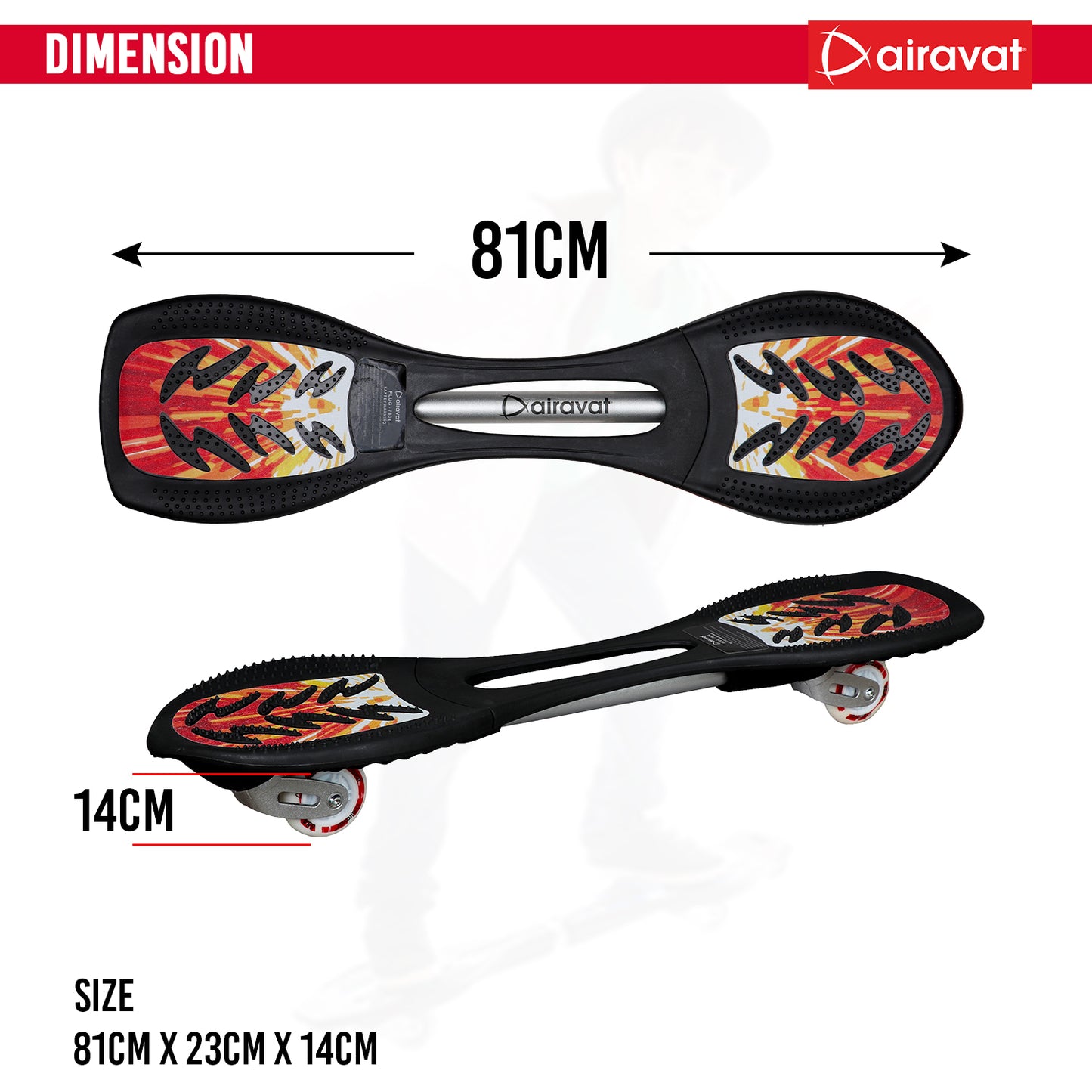 waveboard dimension orange