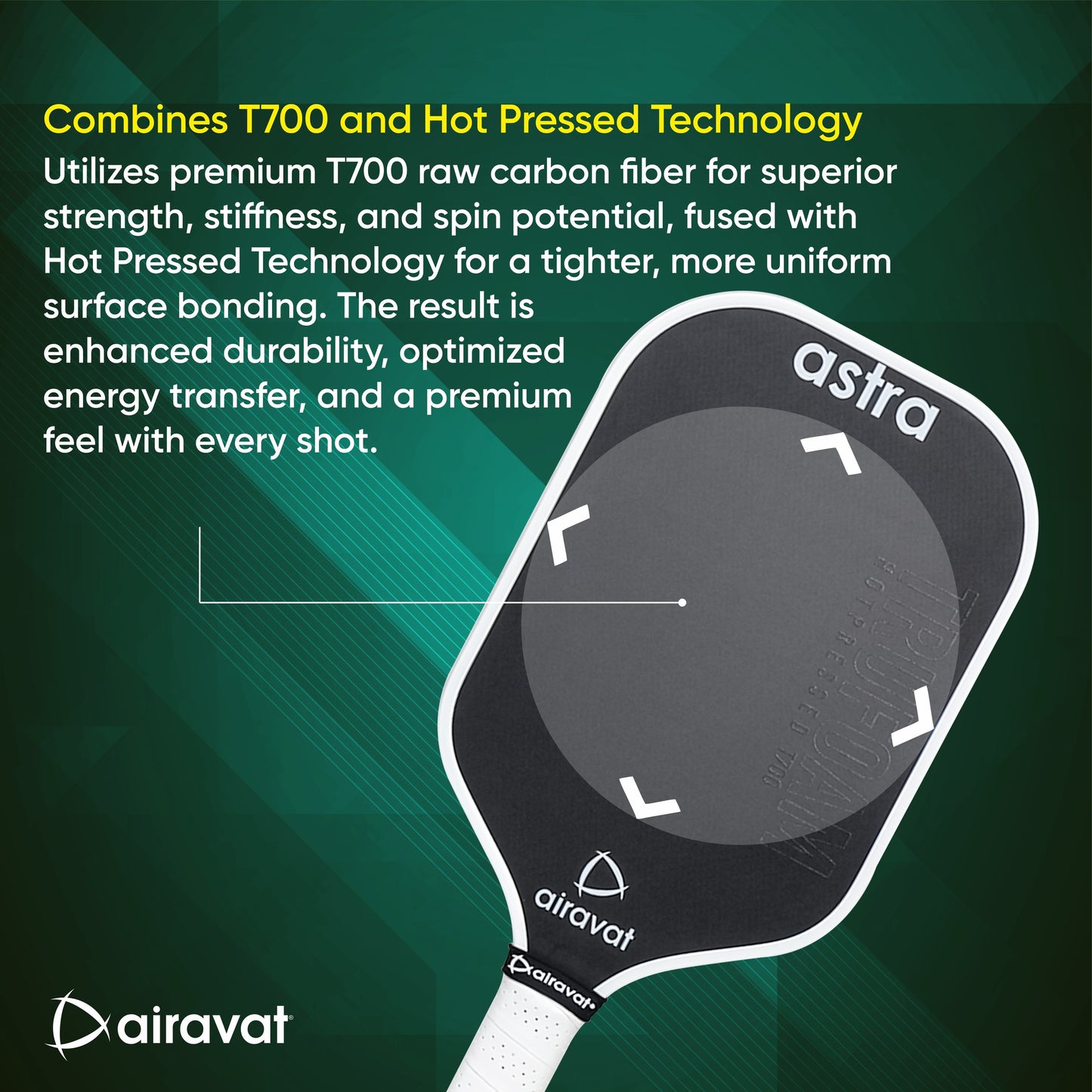 ASTRA PICKLEBALL PADDLE 7417 WITH BAG