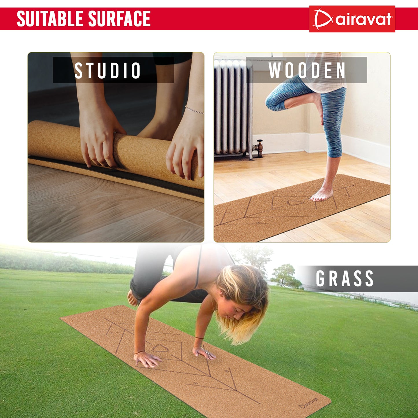 cork-yoga-mat-suitable-green