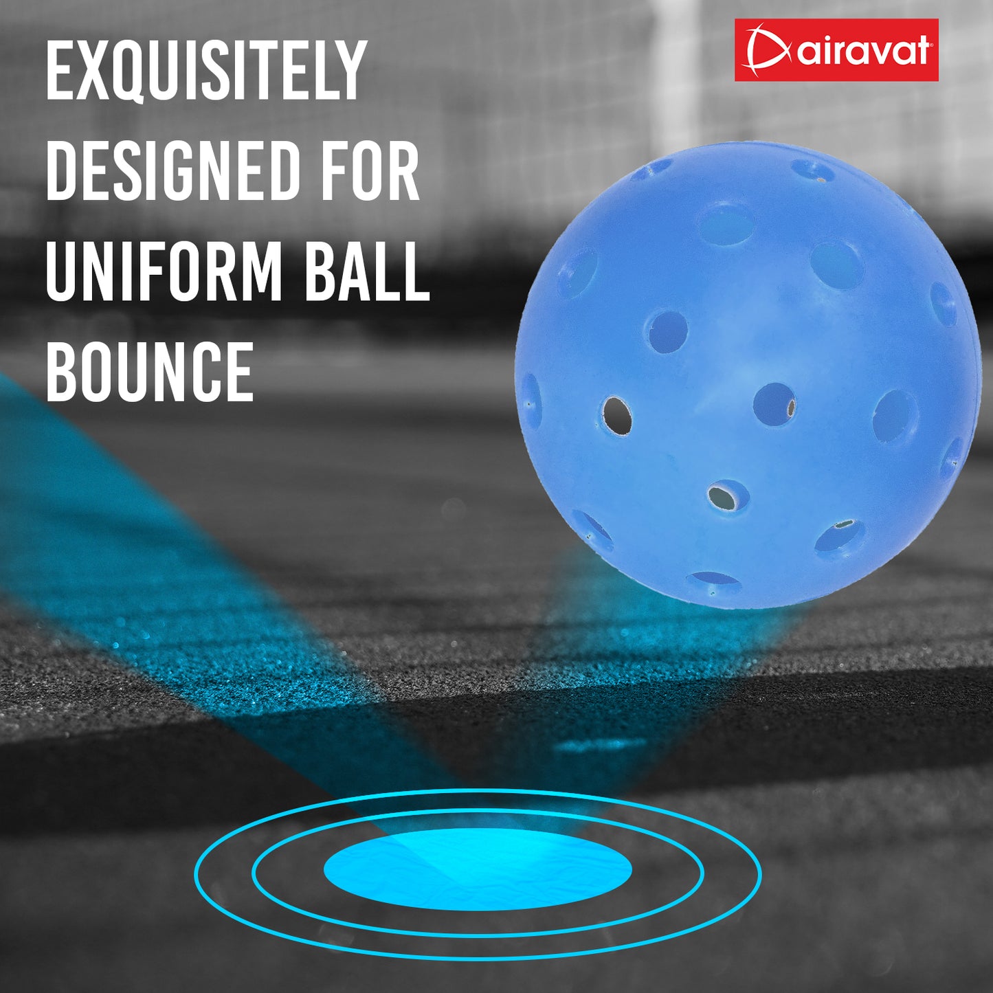 pickleball ball bounce rate blue