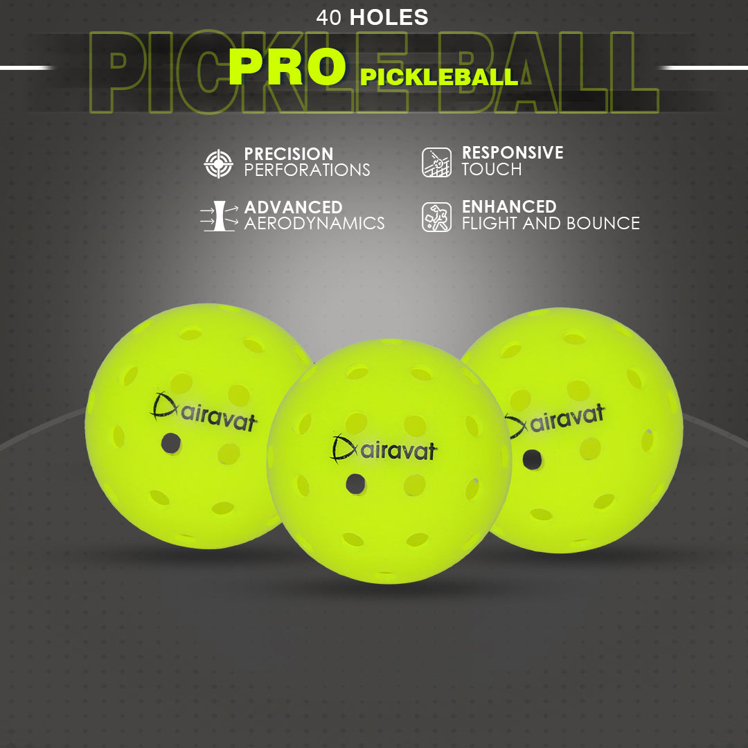 40 HOLE PICKLEBALL 3 PC SET ( COMPETITION )