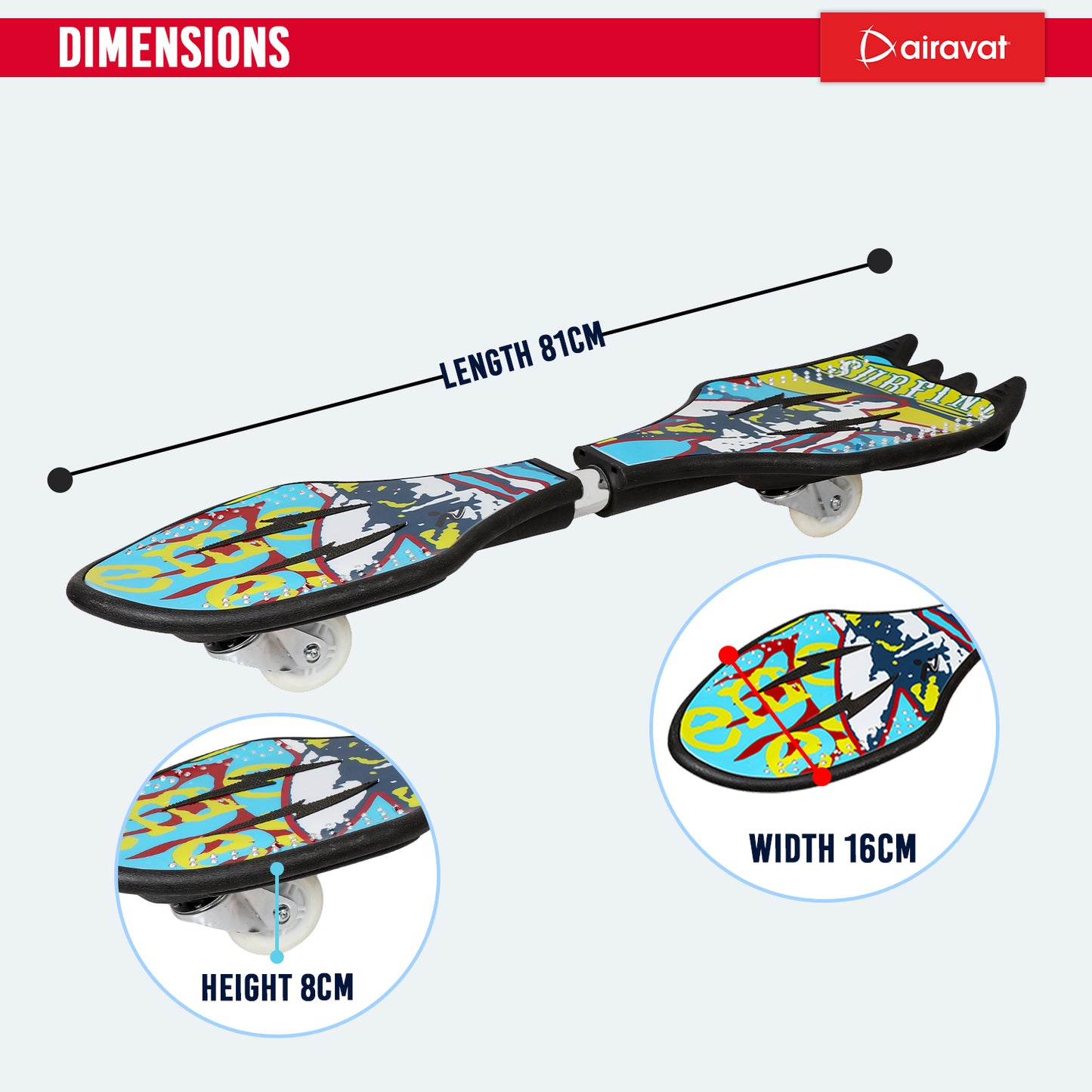 waveboard dimension green