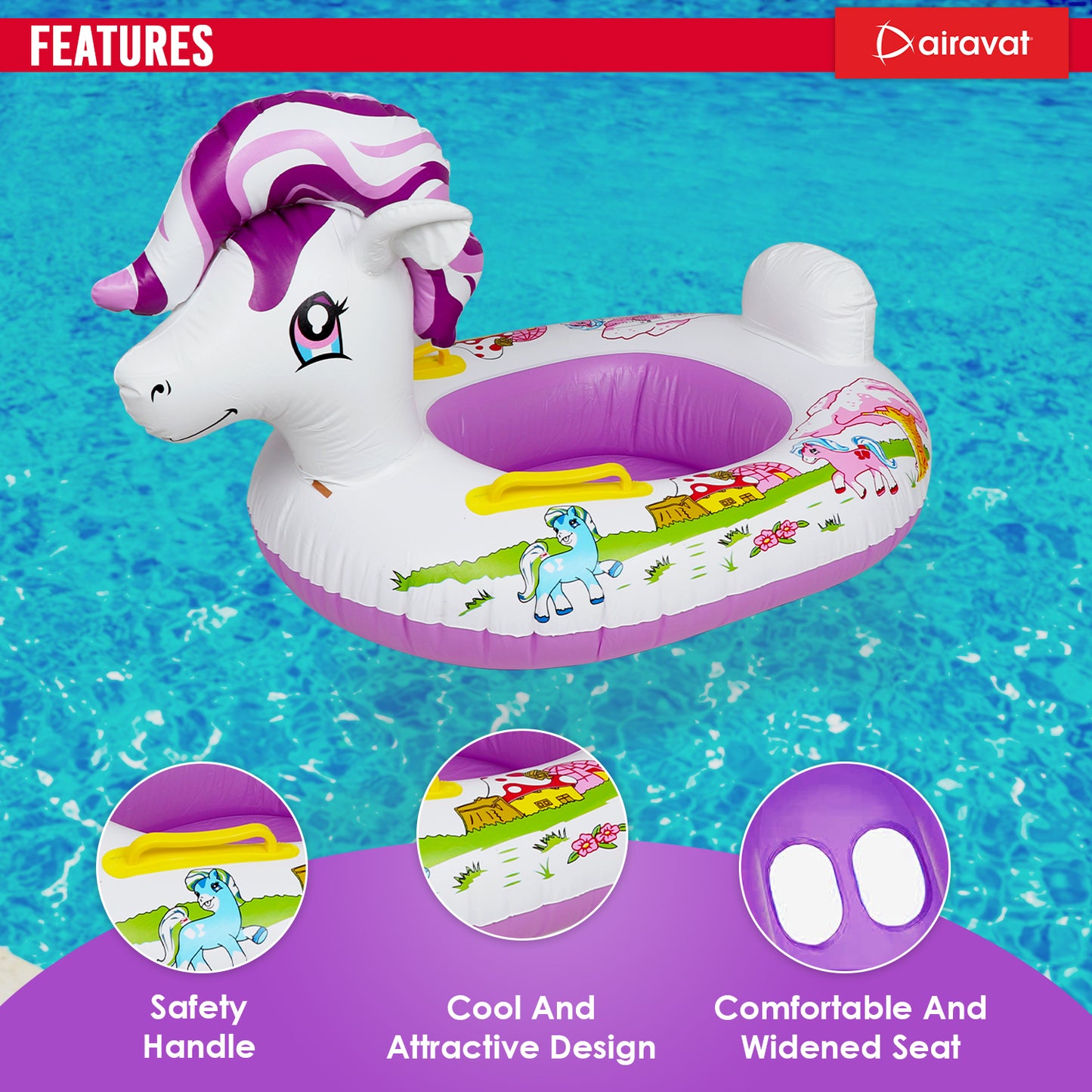 CHILDREN'S SWIMMING RING (UNICORN)