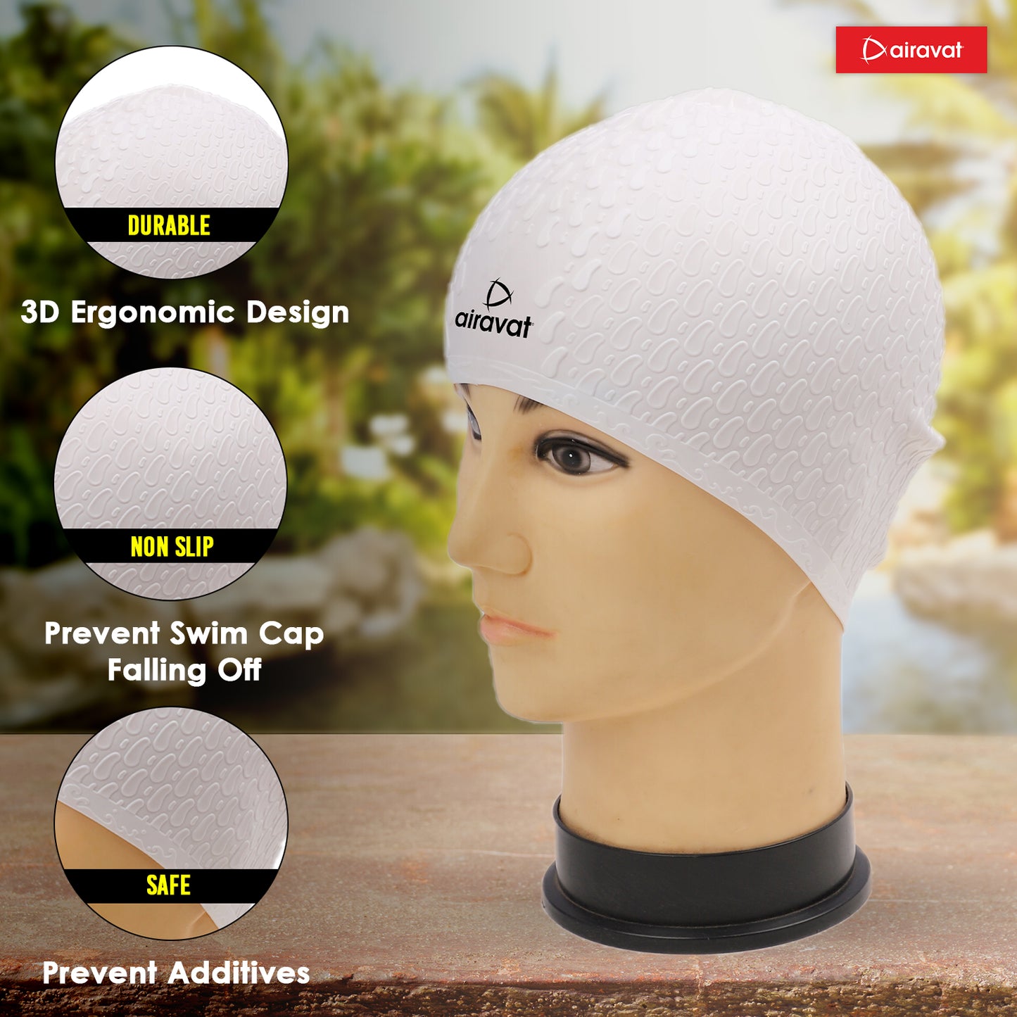 BUBBLE SWIM CAP