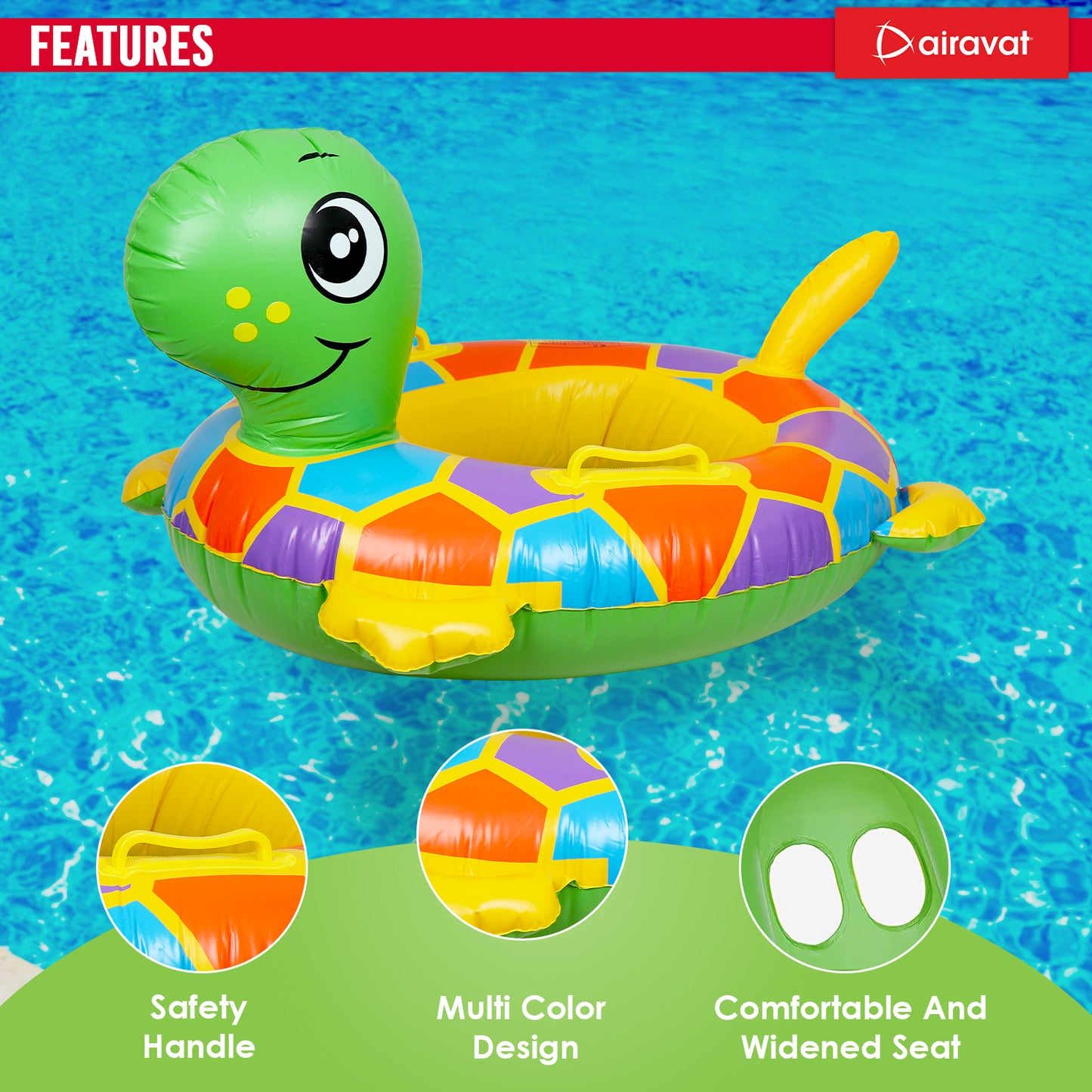 CHILDREN'S SWIMMING RING (TURTLE)