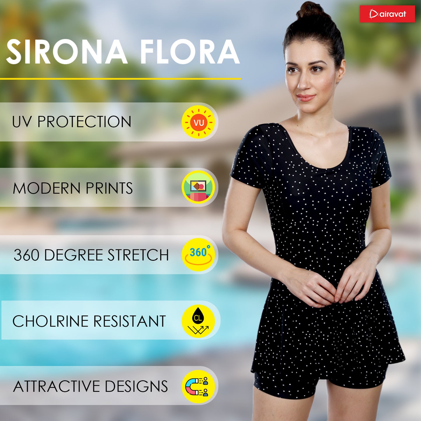 WOMEN’S SWIM WEAR SIRONA FLORA 5013