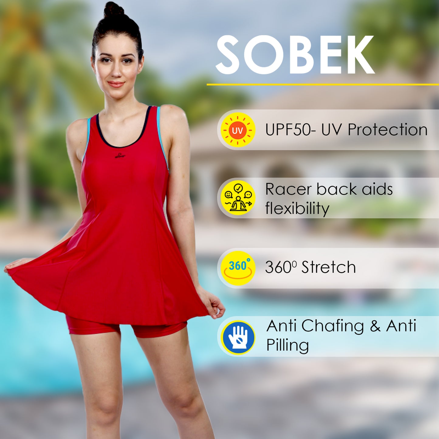 WOMEN'S SWIM WEAR SOBEK 5006