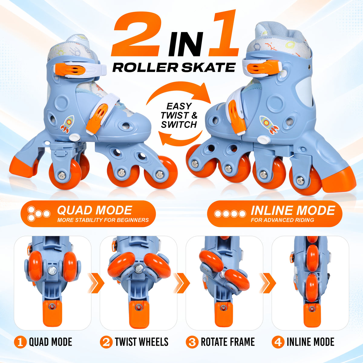 TWINFLEX INLINE SKATES 7707