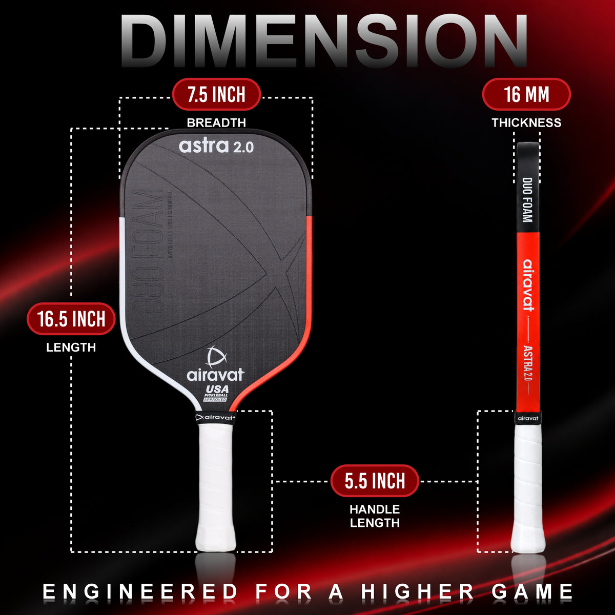 ASTRA 2.0 PICKLEBALL PADDLE - 7420