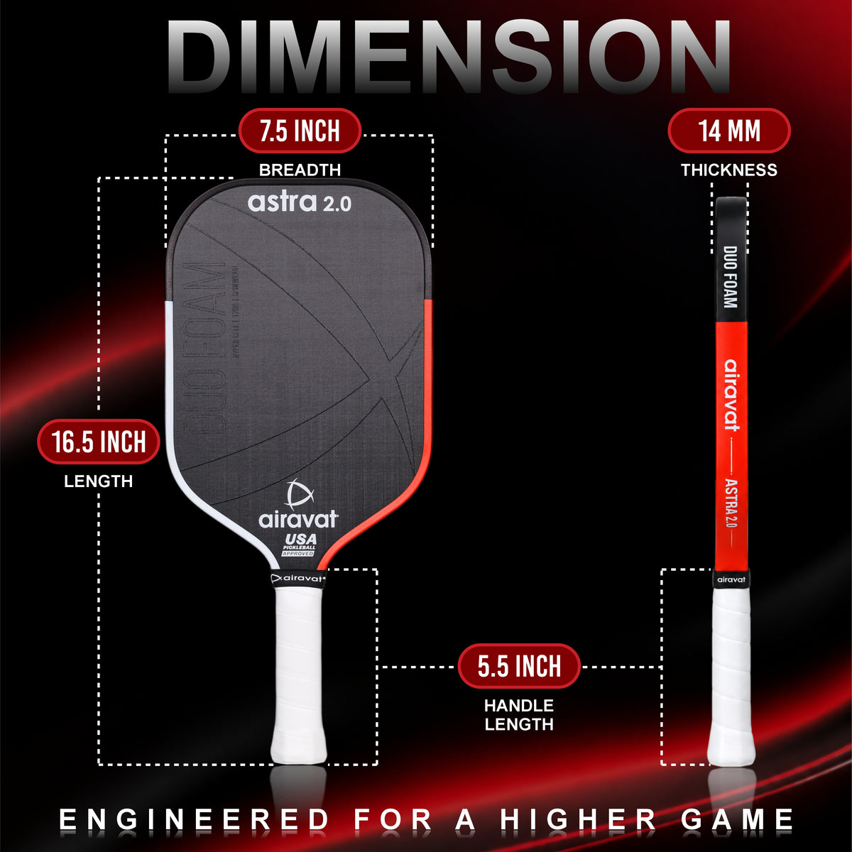 ASTRA 2.0 PICKLEBALL PADDLE - 7420