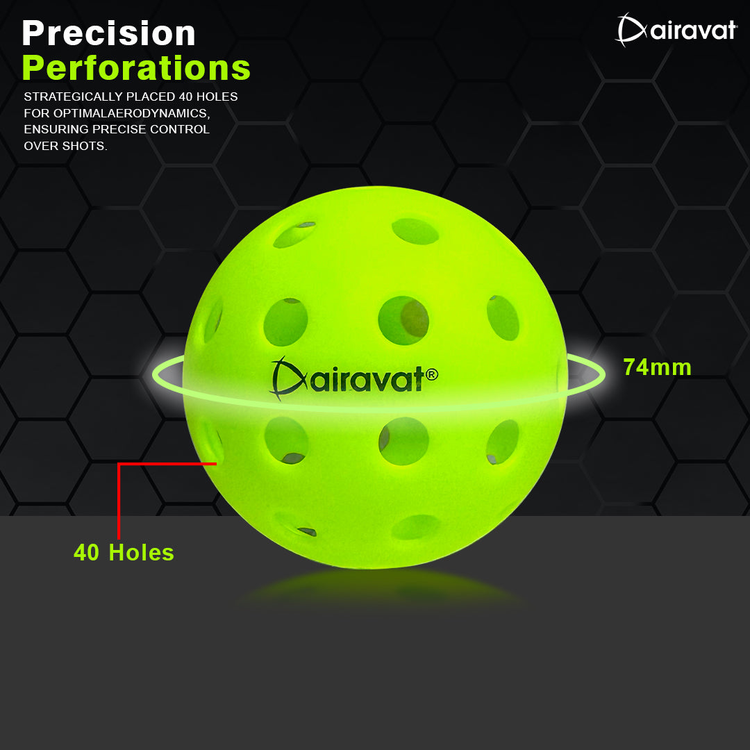 40 HOLE PICKLEBALL ( COMPETITION ) 6 PCS SET