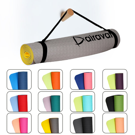 TPE 6MM YOGA MAT (2 TONE)