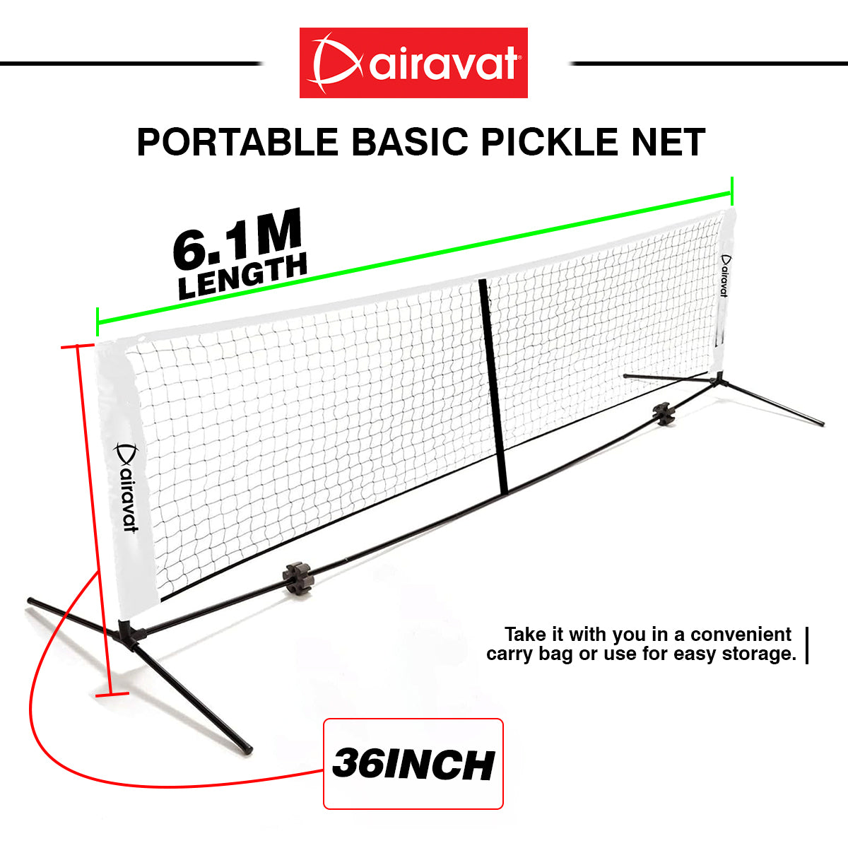 PICKLEBALL PORTABLE NET BASIC