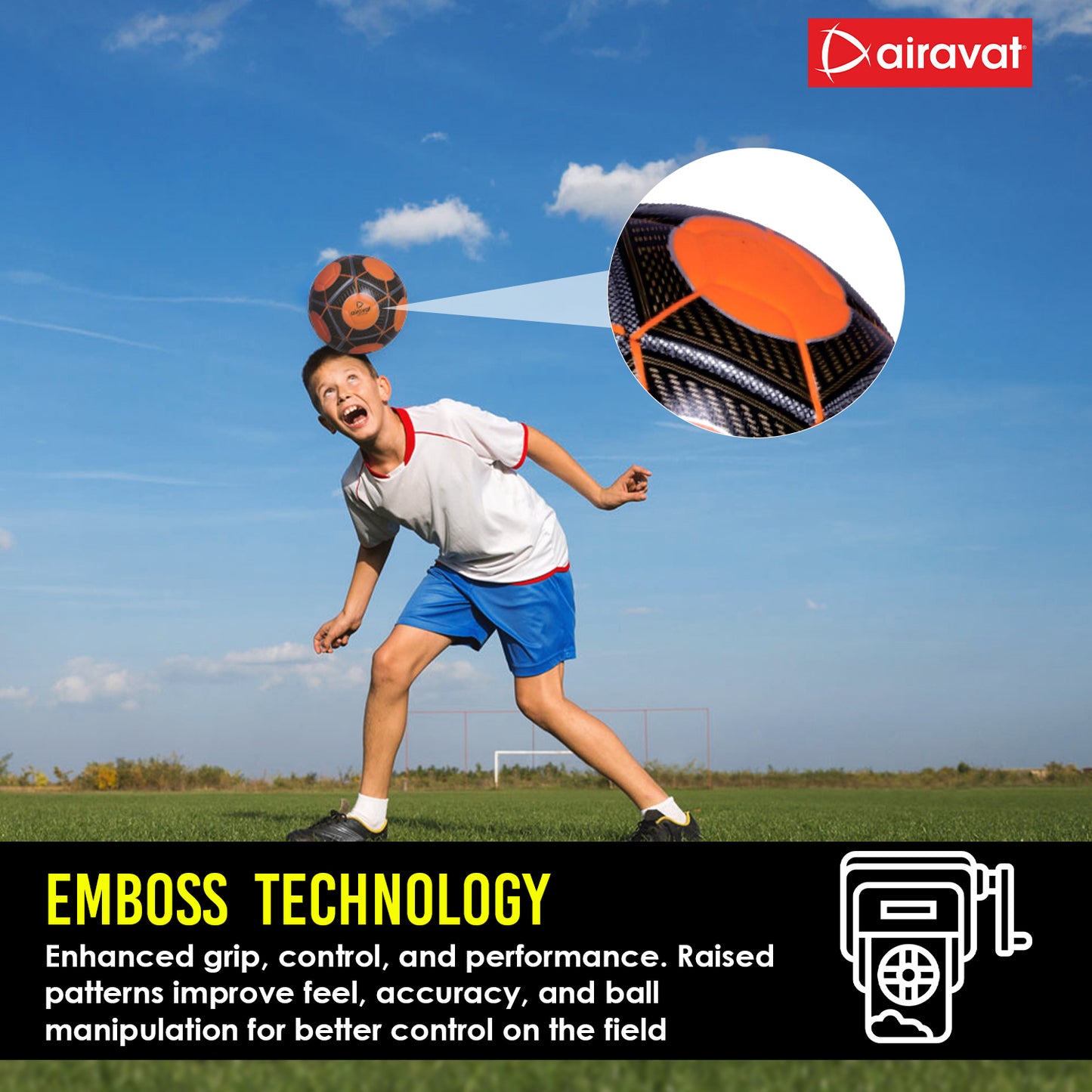 Demeter-football-Emboss-technology-orange