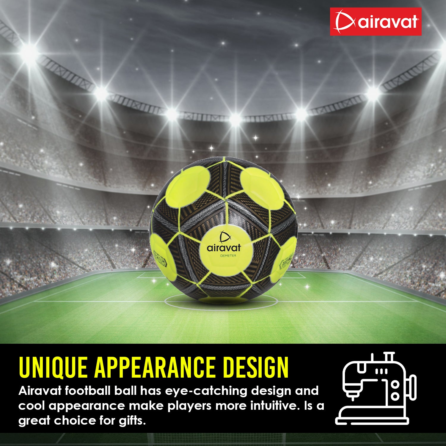 Demeter-football-Uniqe-appearance-design-Flurocent-Green