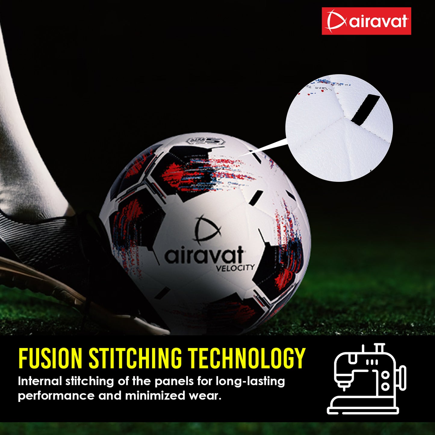 Velocity-football-stitching-red