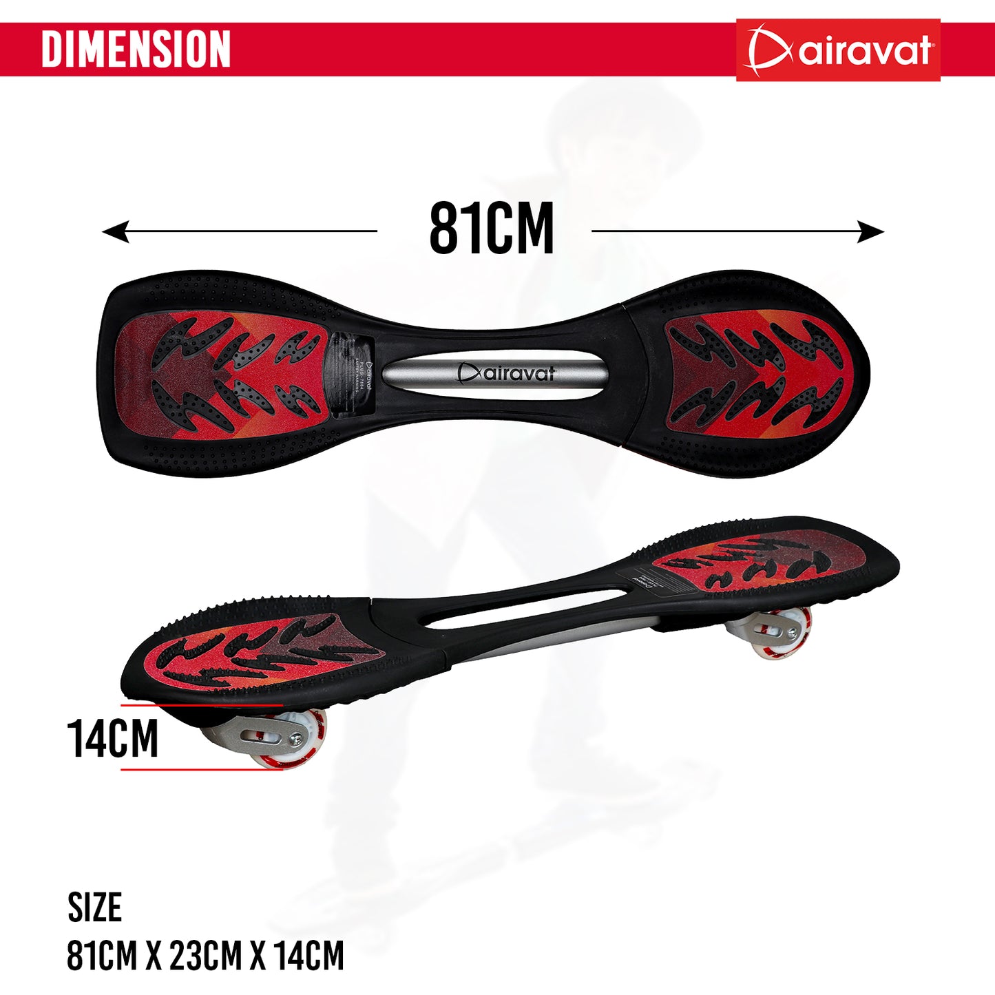 waveboard dimension red