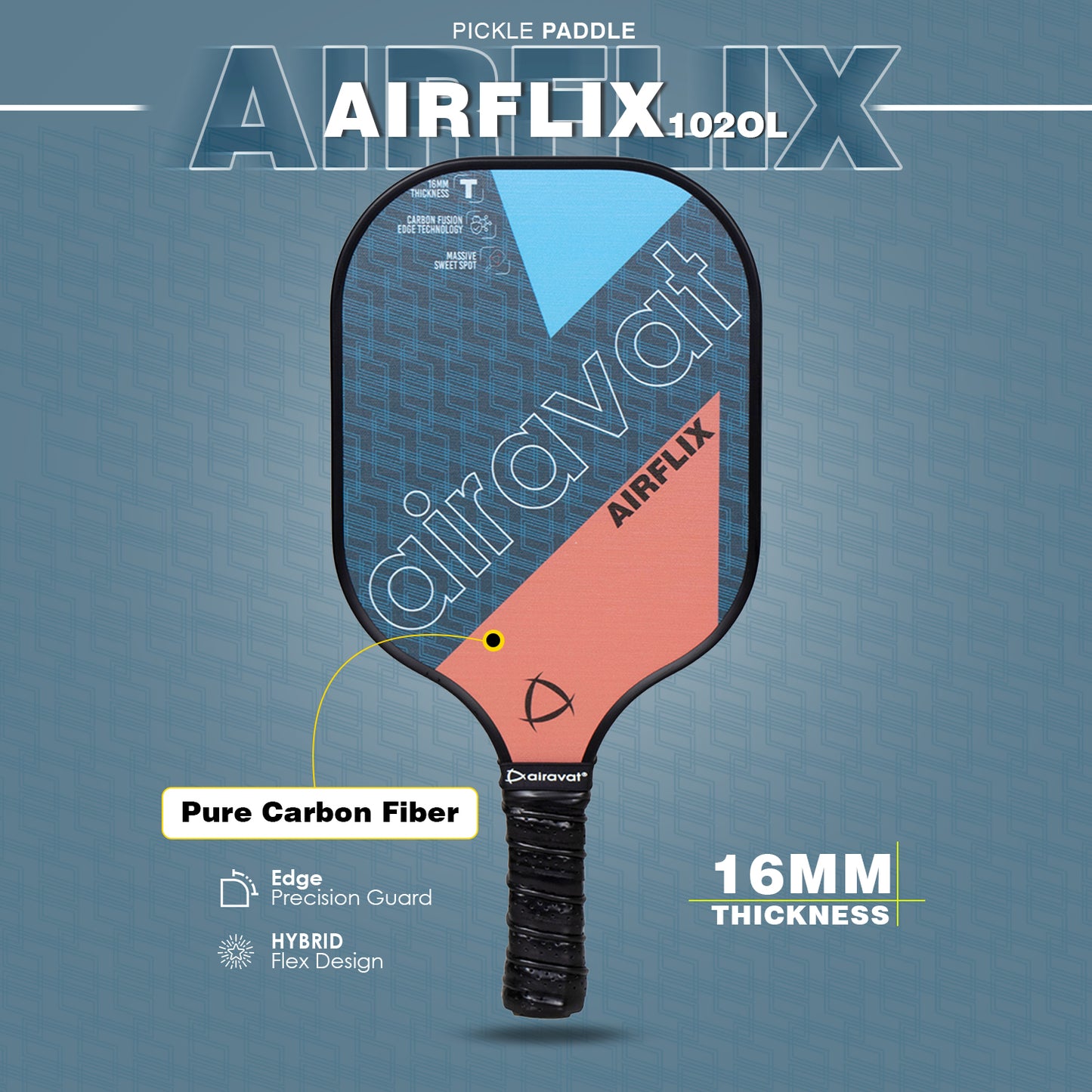 AIRFLIX PICKLEBALL PADDLE 102OL