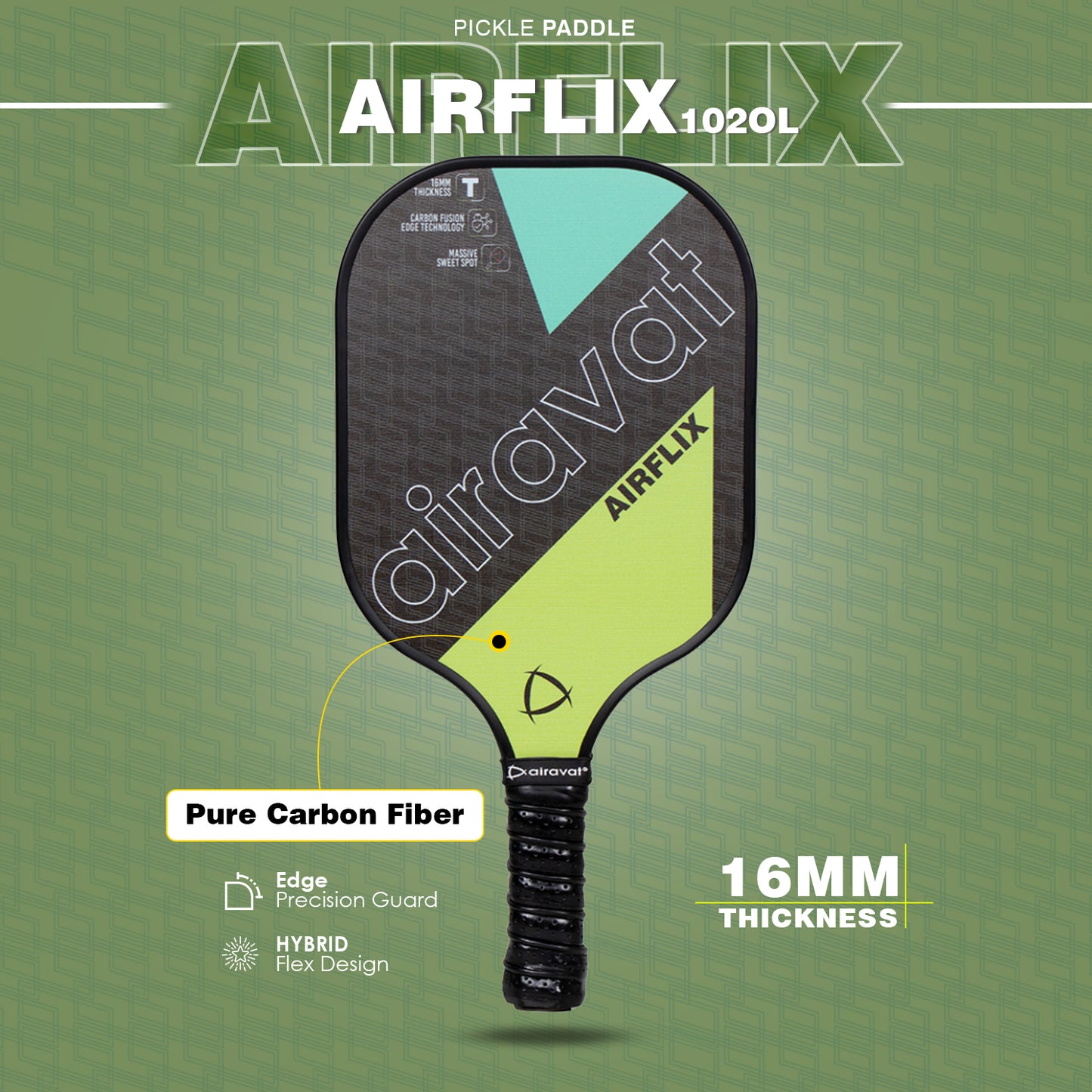 AIRFLIX PICKLEBALL PADDLE 102OL