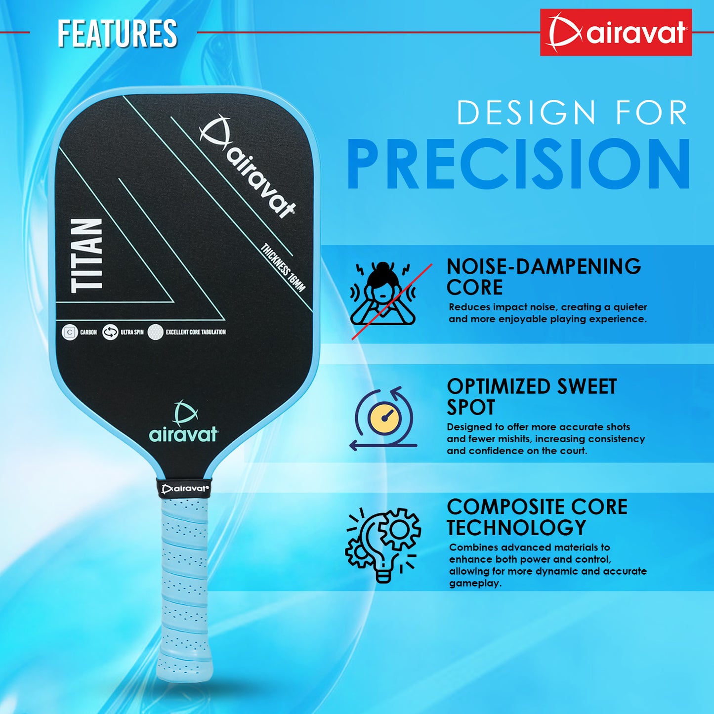 TITAN PICKLEBALL PADDLE (SET) 7405