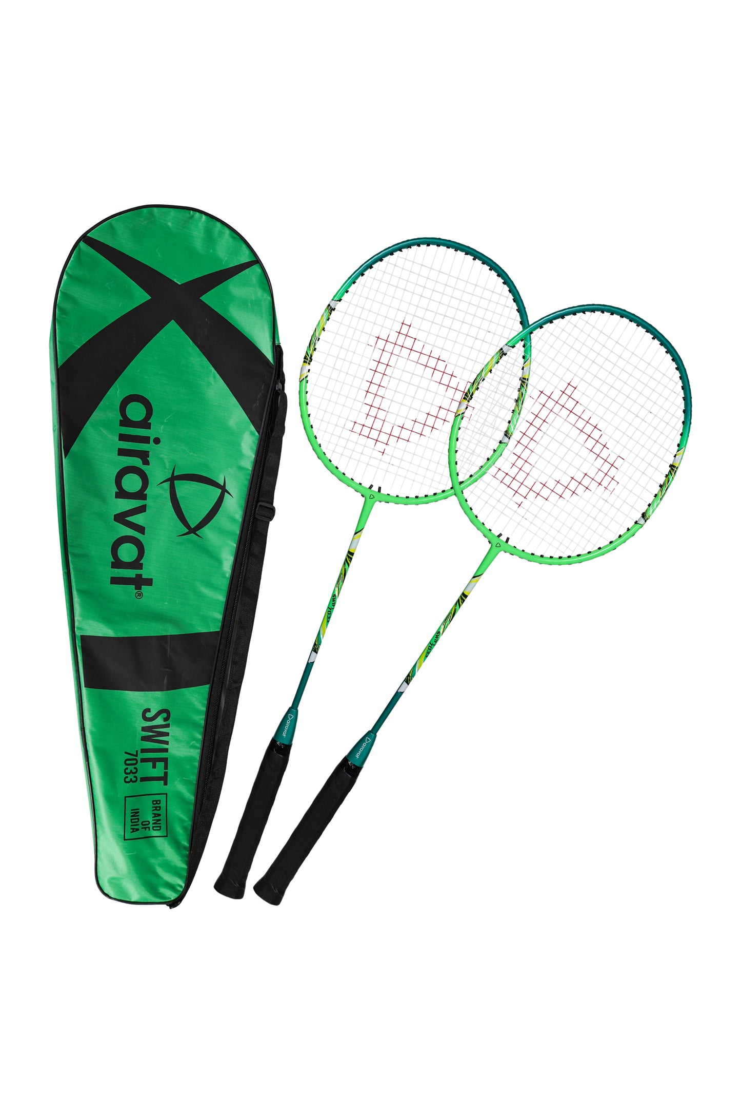 Airavat Swift 7033 Badminton Racket (Pair) – Lightweight Power, Precision & Durability