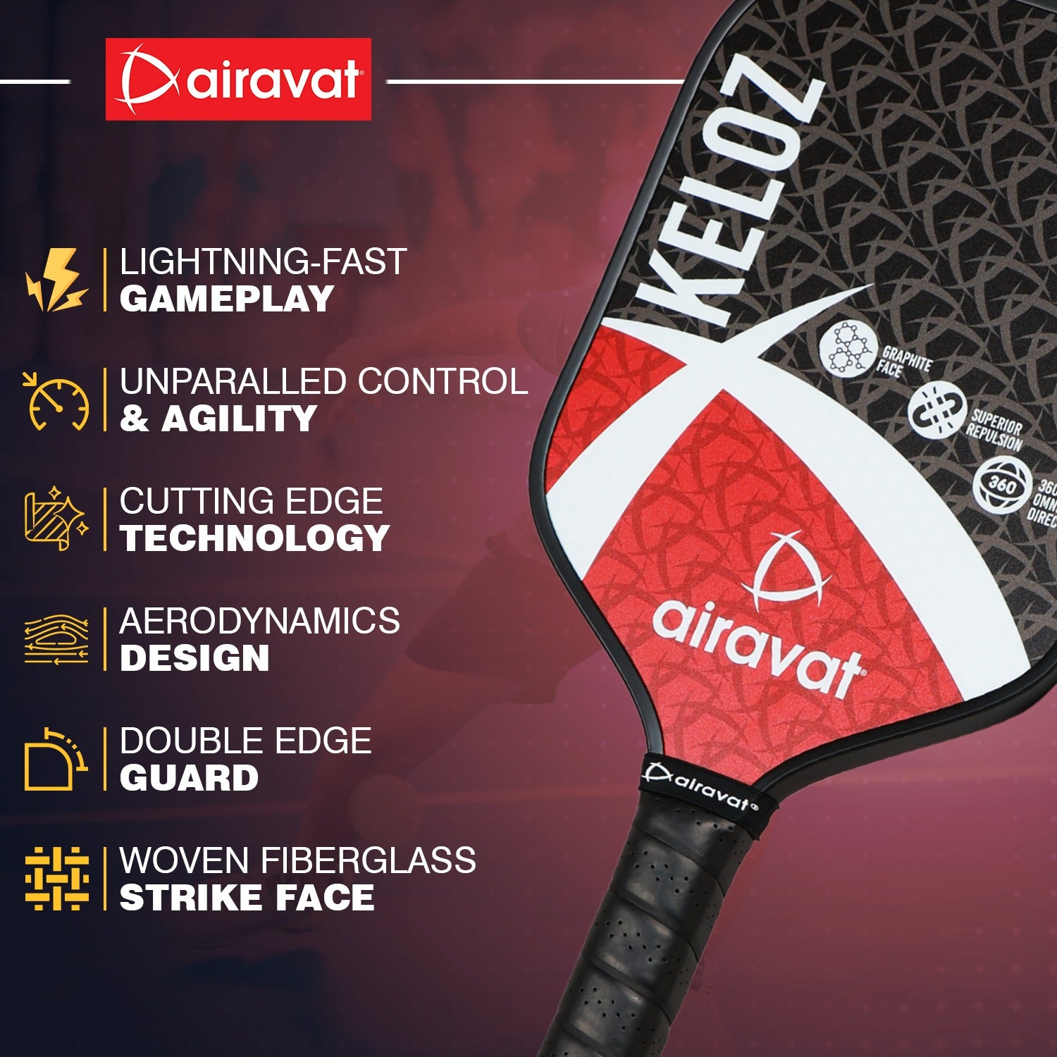 Keloz Pickleball Paddle – Airavat