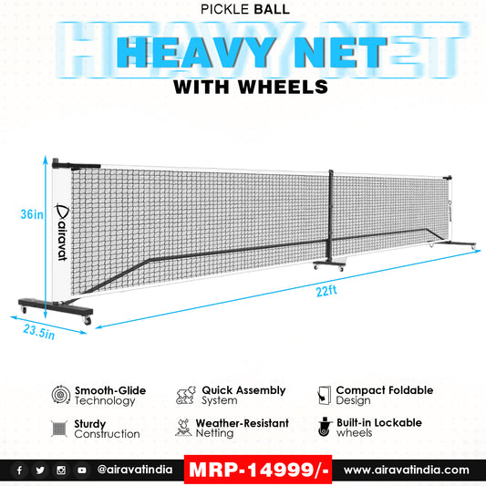 PICKLEBALL HEAVY NET WITH WHEEL