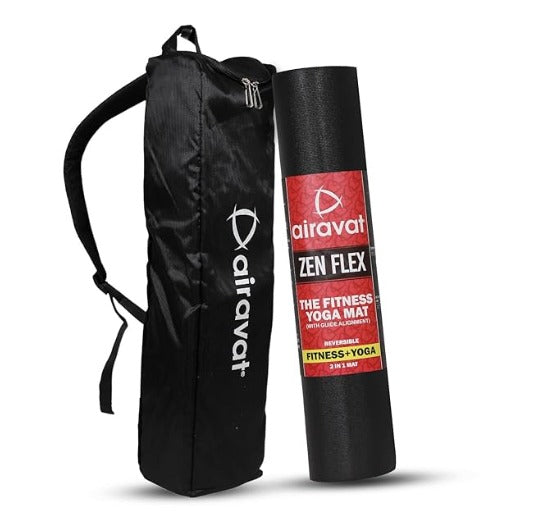 ZEN FLEX 6MM YOGA MAT (GUIDE ALIGNMENT) WITH BAG