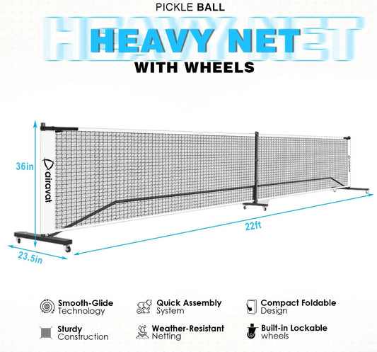 PICKLEBALL HEAVY NET WITH WHEEL