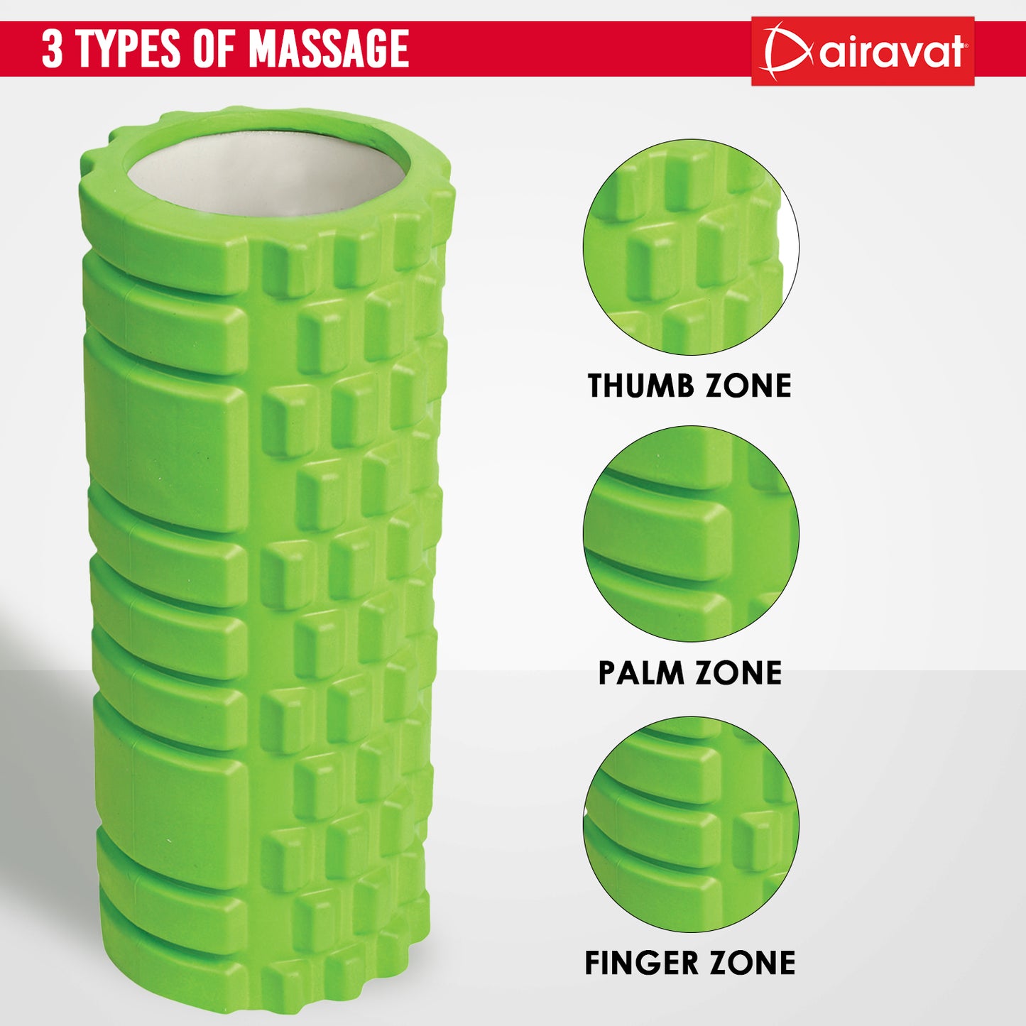 Yoga Foam roller 3 Types of massage