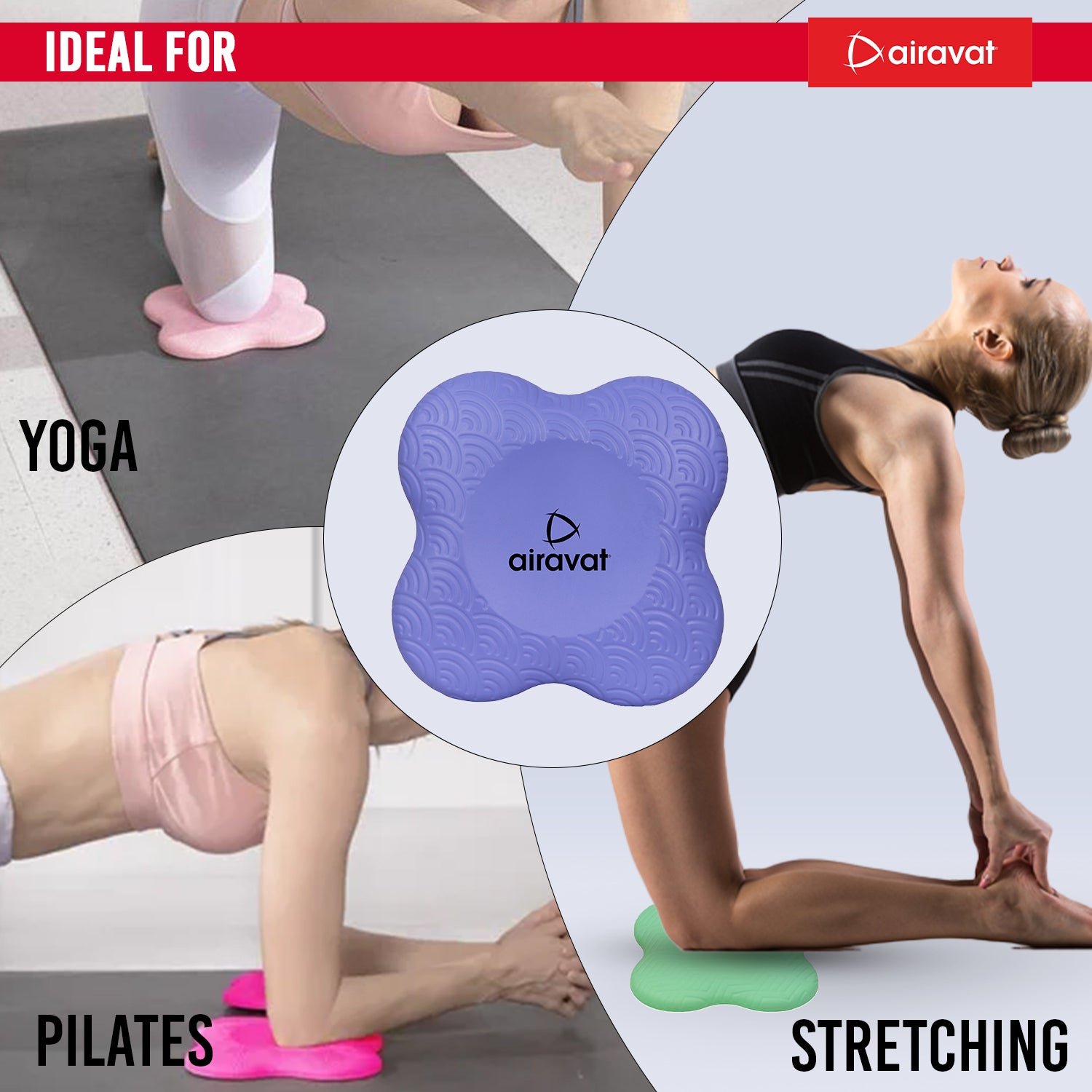 EvriFit Exercise and Yoga Knee Pads, Reduce Pain and Pressure