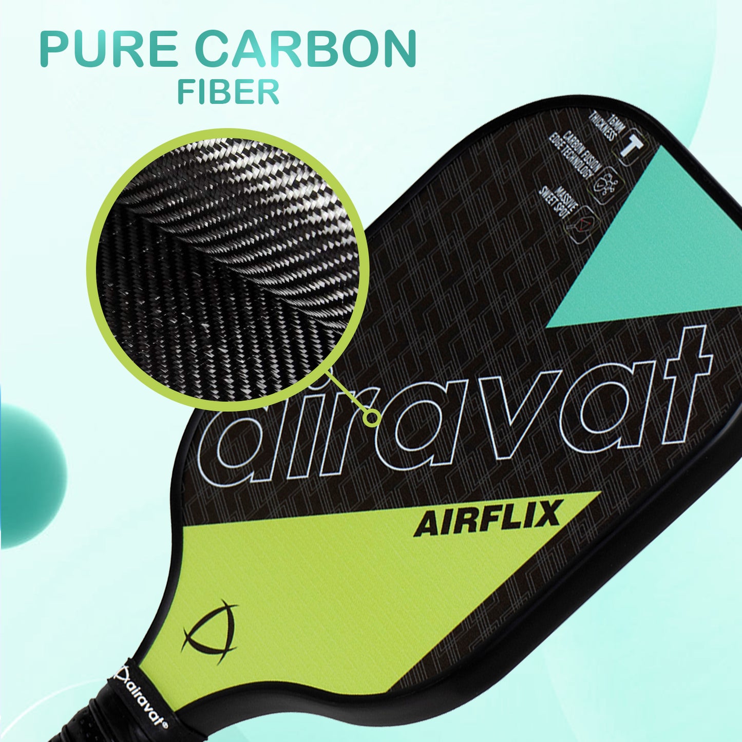 AIRFLIX PICKLEBALL PADDLE 102OL