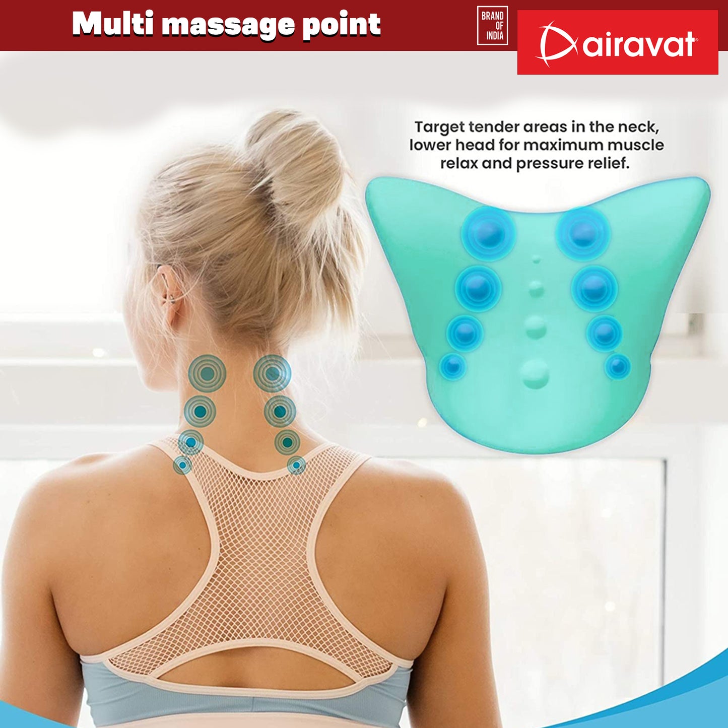 Airavat Neck and Shoulder Relaxer - Cervical Pillow for Pain Relief