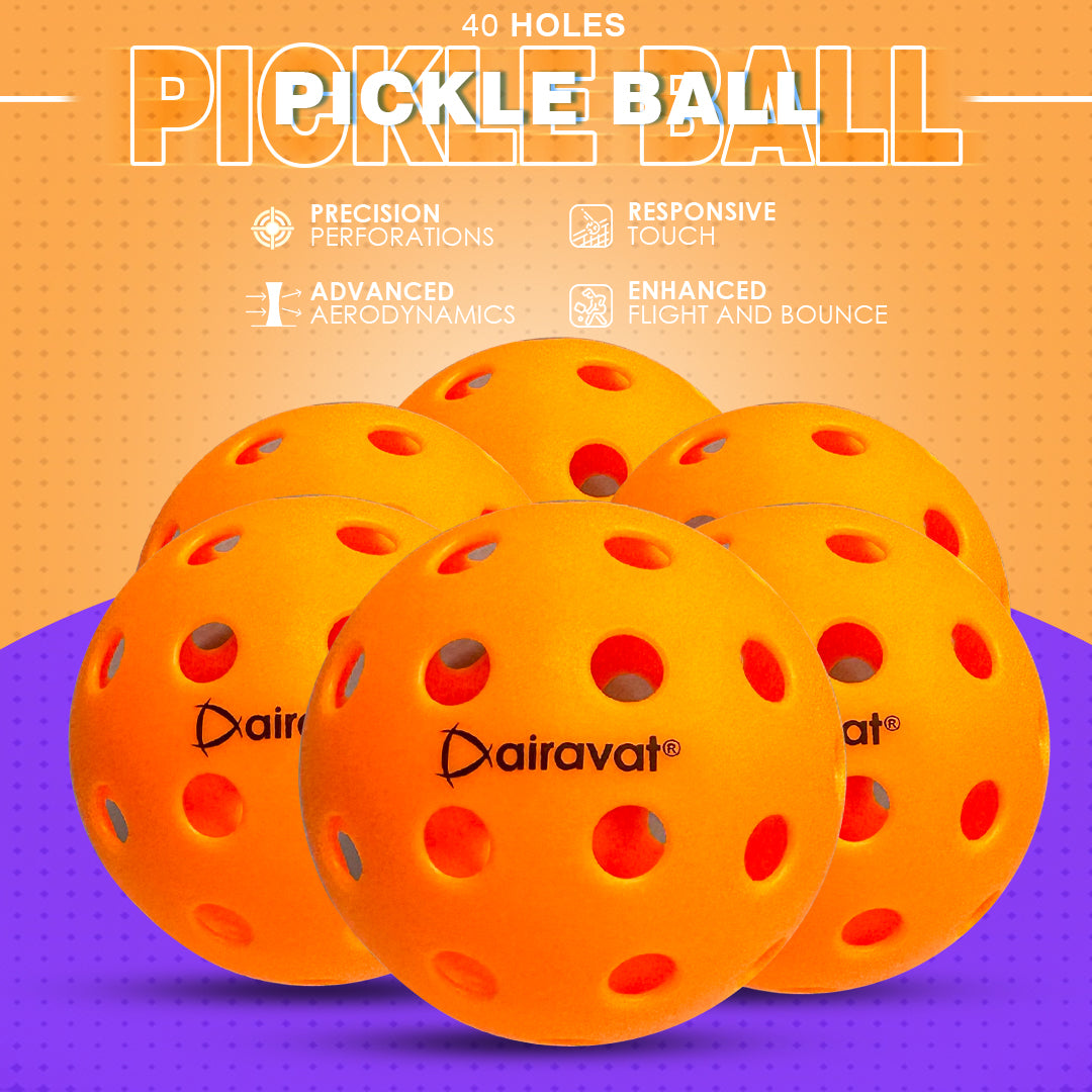 40 HOLE PICKLEBALL (6 PCS SET)