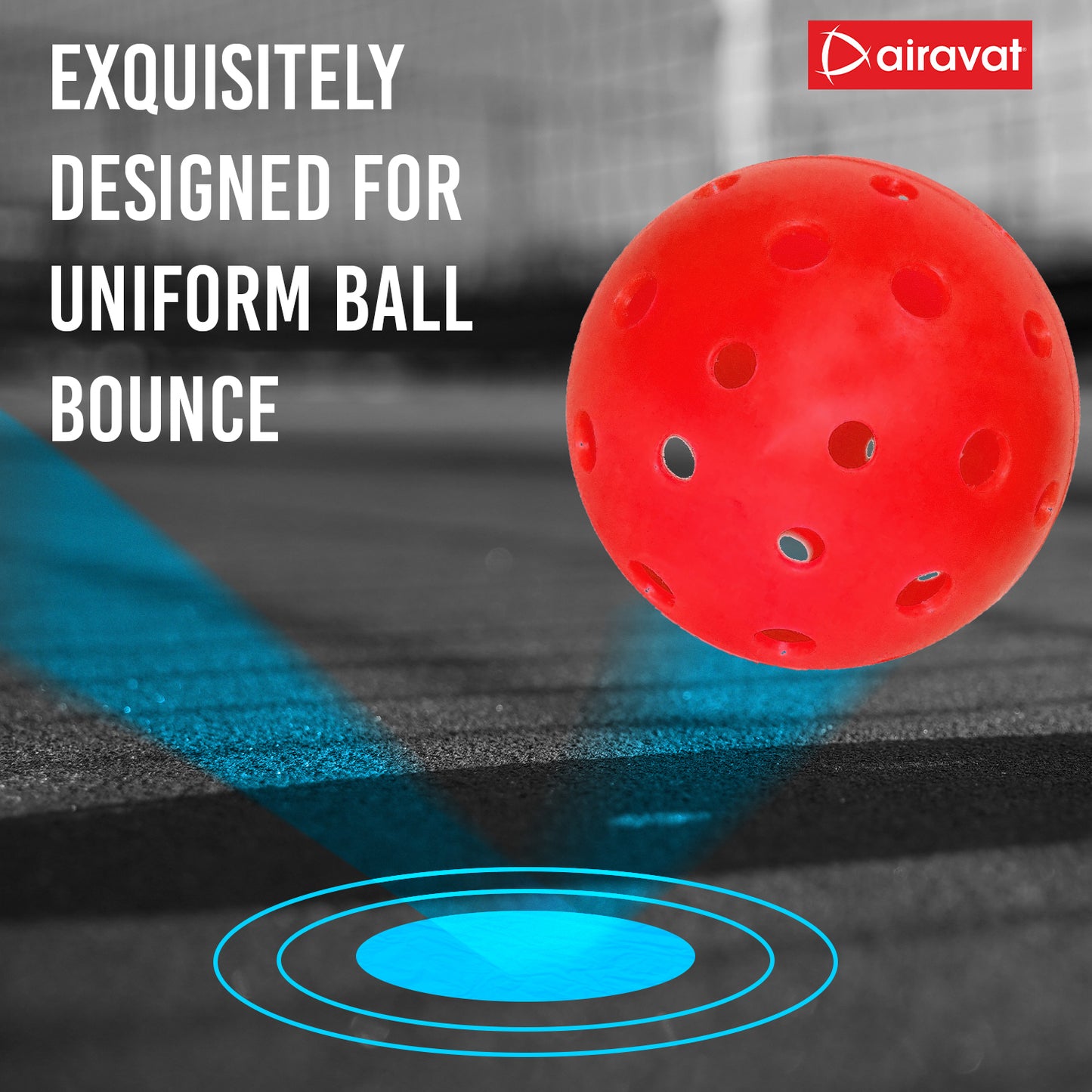 pickleball ball bounce rate red