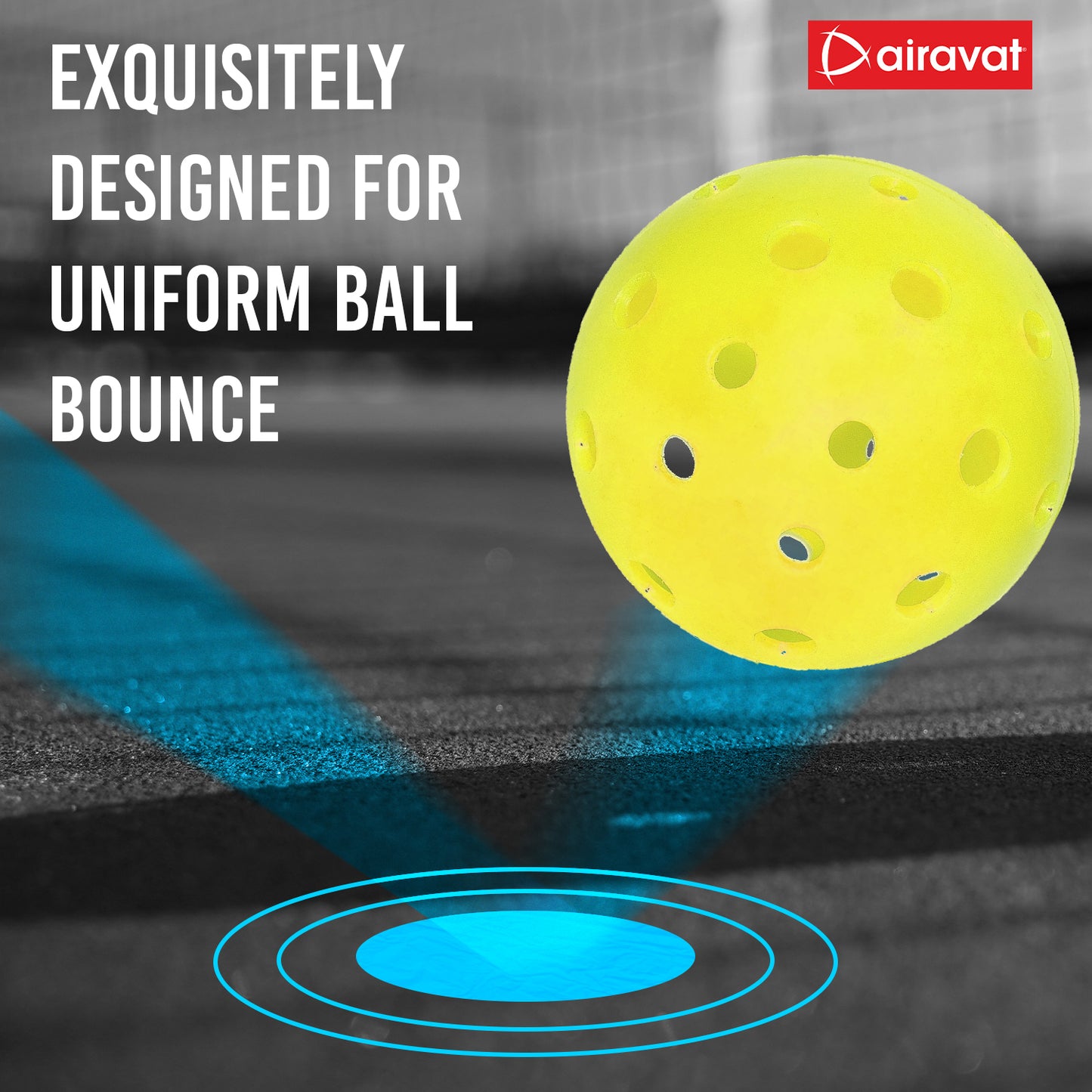 pickleball ball bounce rate yellow
