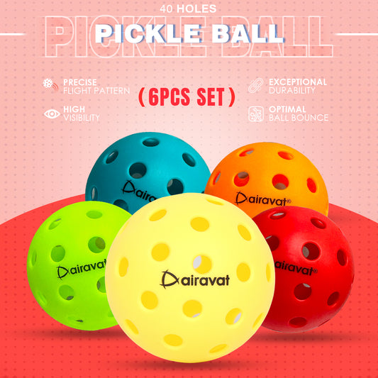 40 HOLE PICKLEBALL (6 PCS SET)