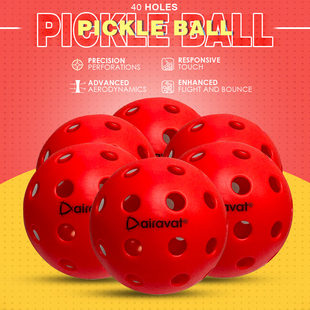 40 HOLE PICKLEBALL (6 PCS SET)