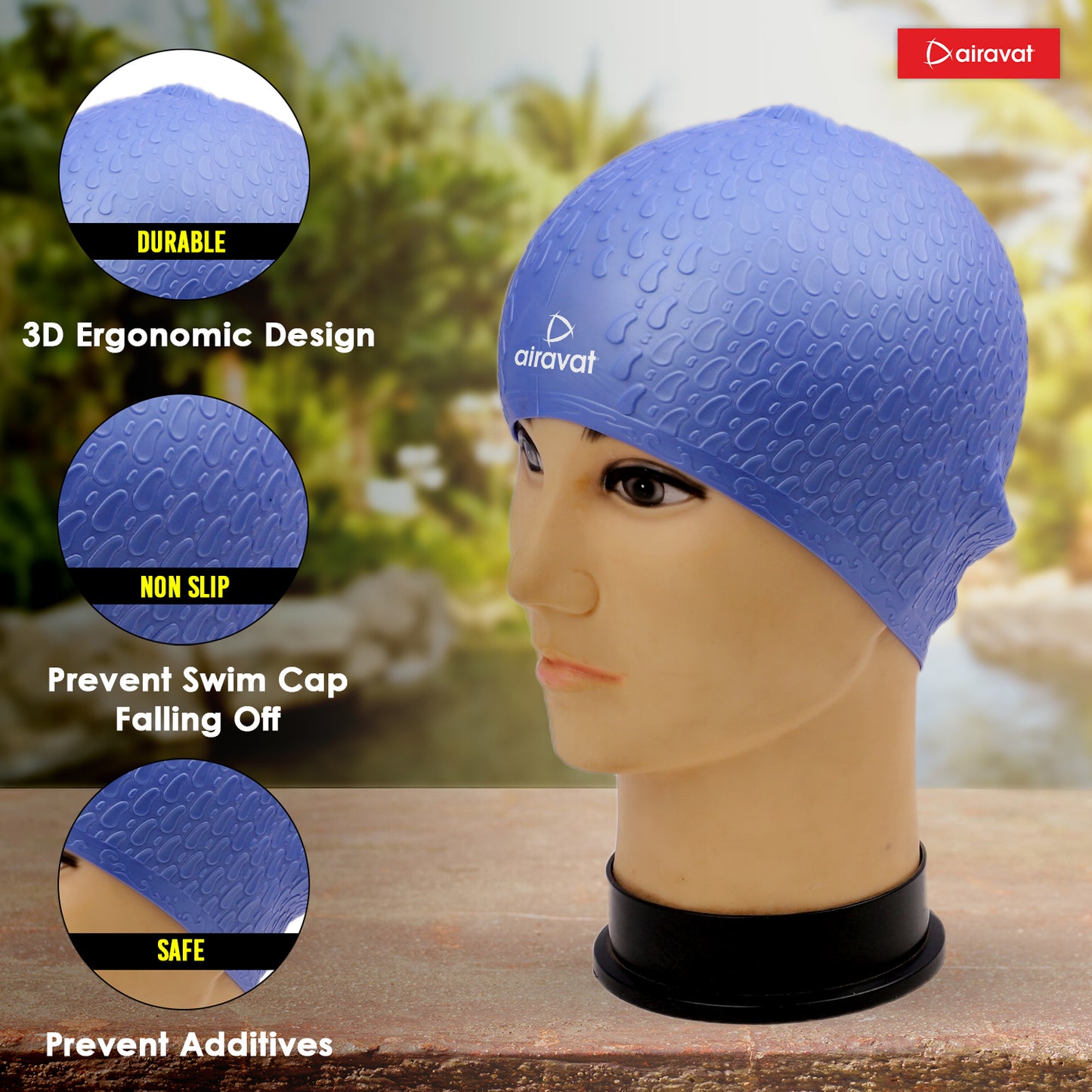 BUBBLE SWIM CAP