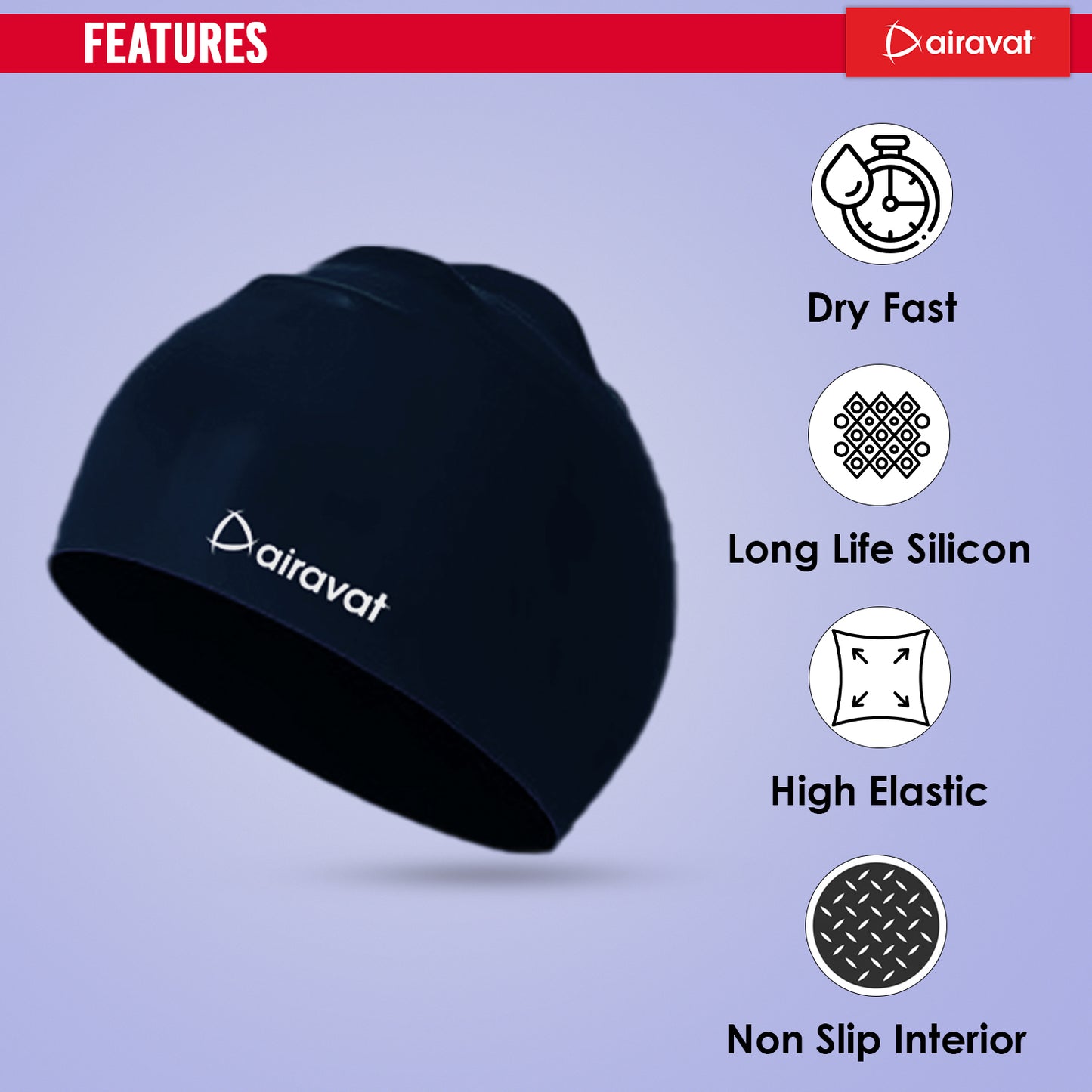 CLASSIC PLAIN SWIMMING CAP