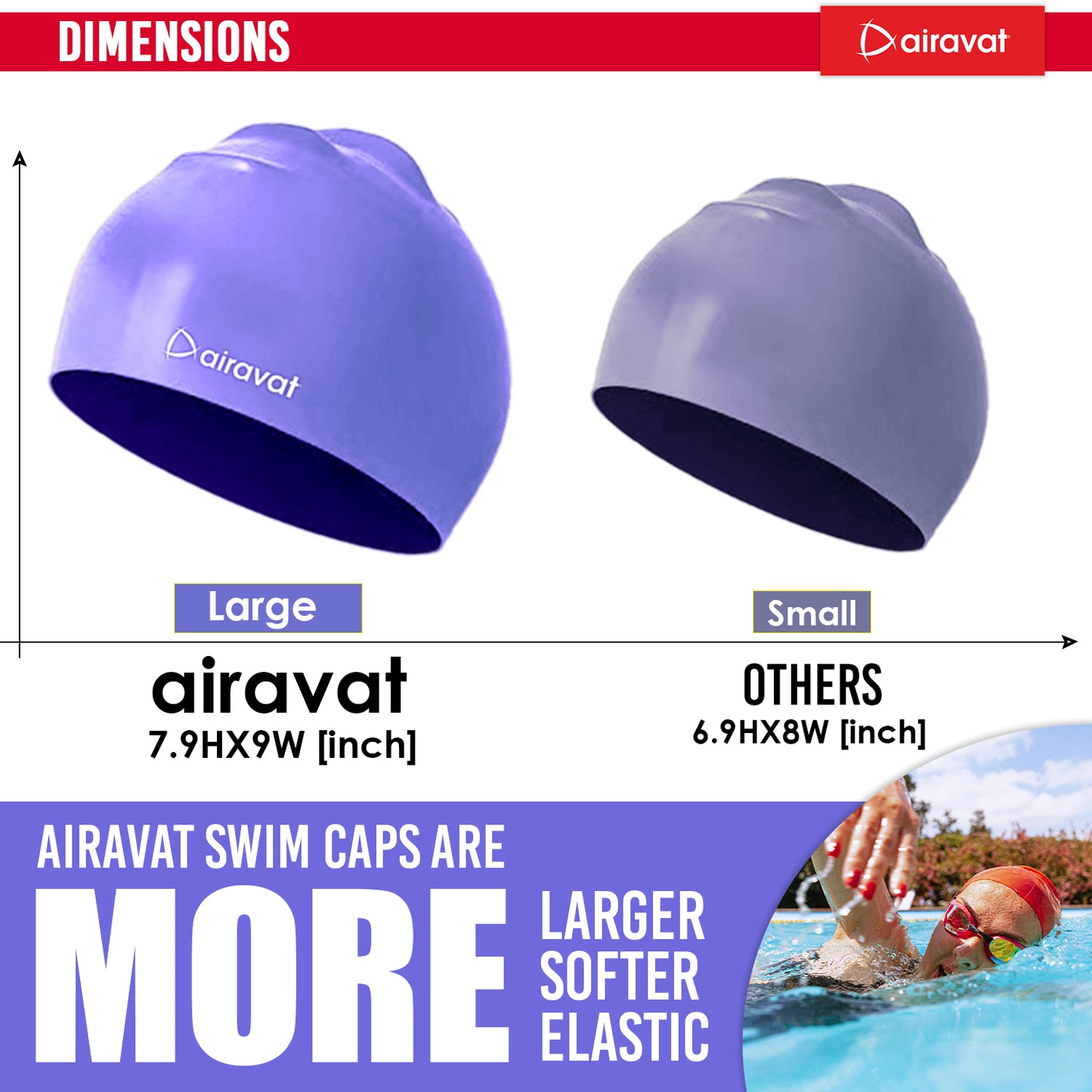 CLASSIC PLAIN SWIMMING CAP