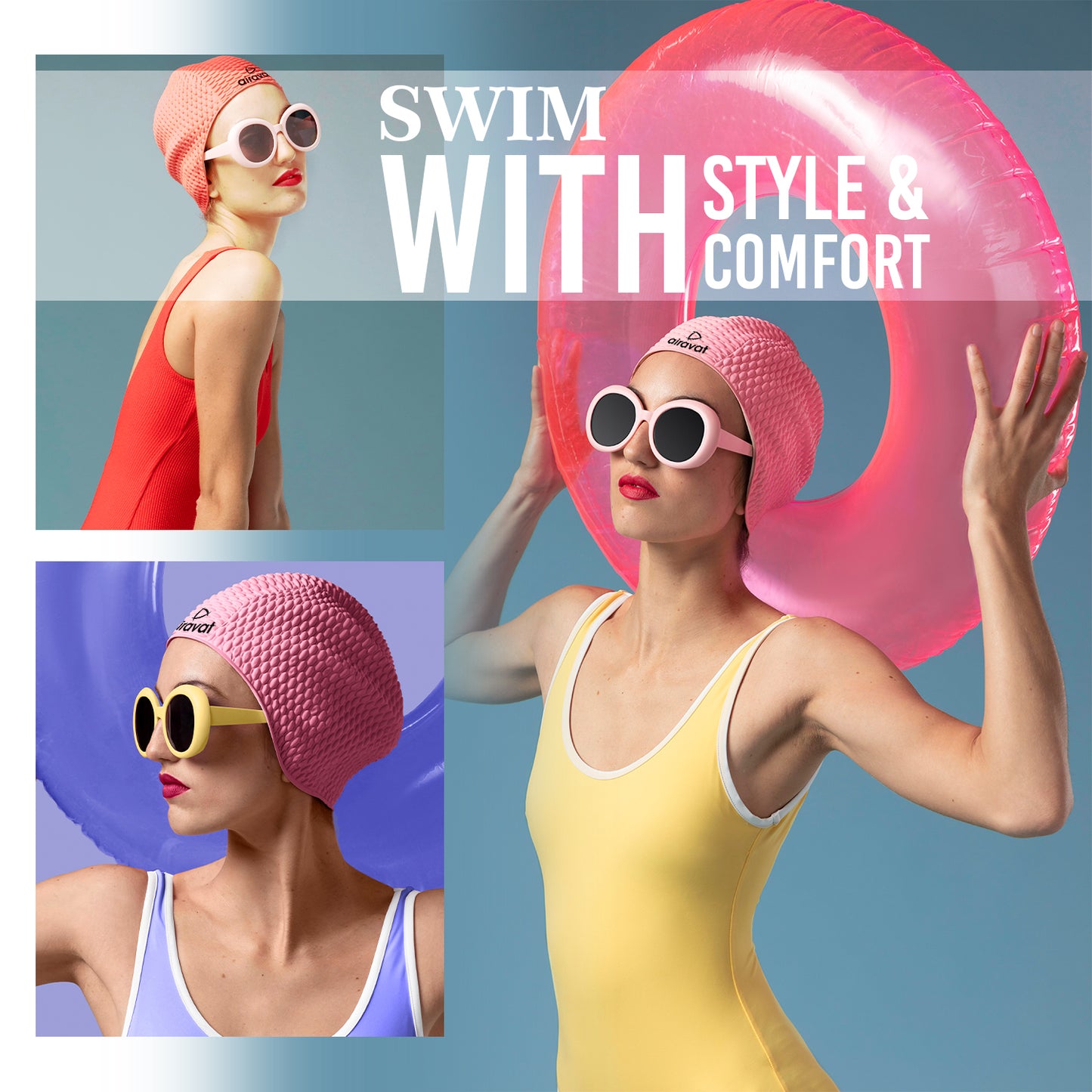 BUBBLE SWIM CAP